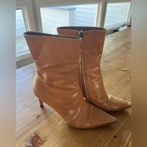 Vintage Gucci Tan Leather Ankle Boots